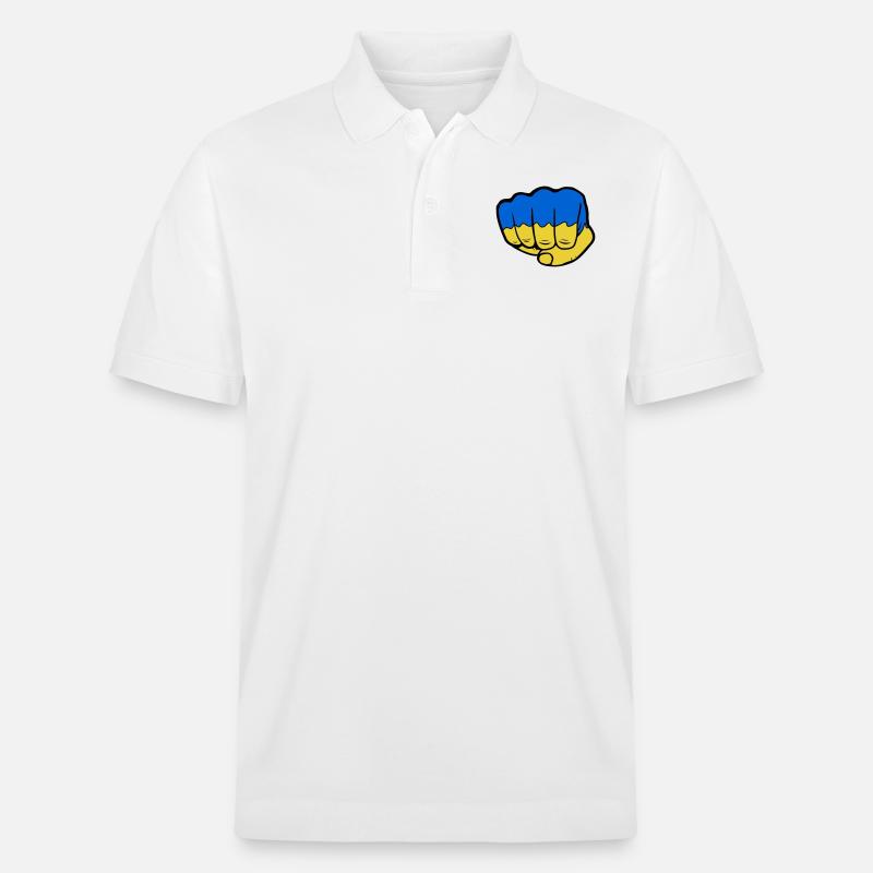 Ukraine Drapeau Faust - Polo PREPSTER bio Stanley/Stella Unisexe - blanc