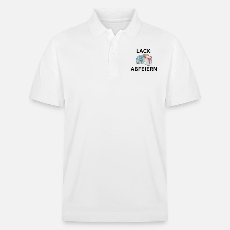 Lack abfeiern - Stanley/Stella Unisex Bio-Poloshirt PREPSTER - Weiß