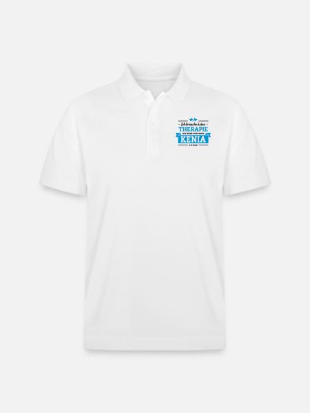 Nur nach Kenia - Stanley/Stella Unisex Bio-Poloshirt PREPSTER - Weiß