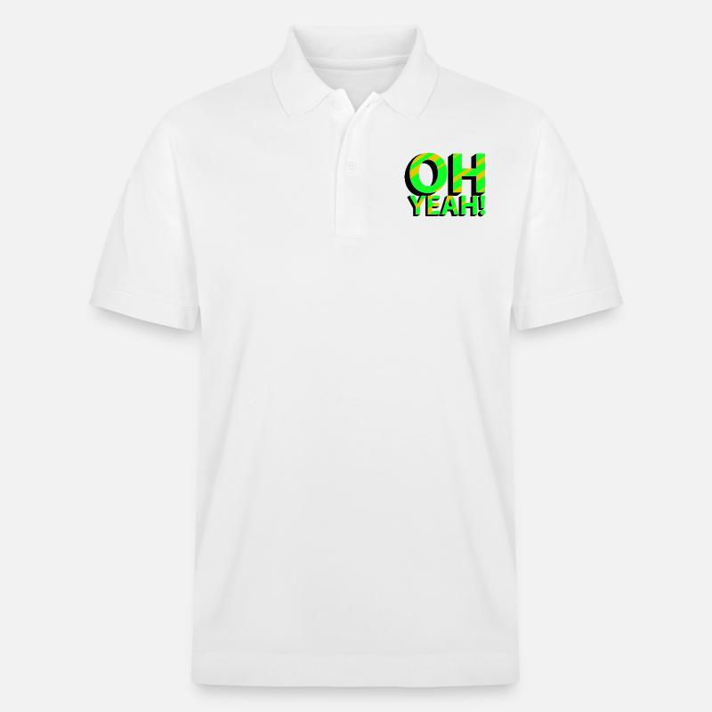 OH YEAH! - Stanley/Stella Unisex Bio-Poloshirt PREPSTER - Weiß
