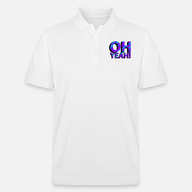 OH YEAH! - Stanley/Stella Unisex Bio-Poloshirt PREPSTER - Weiß