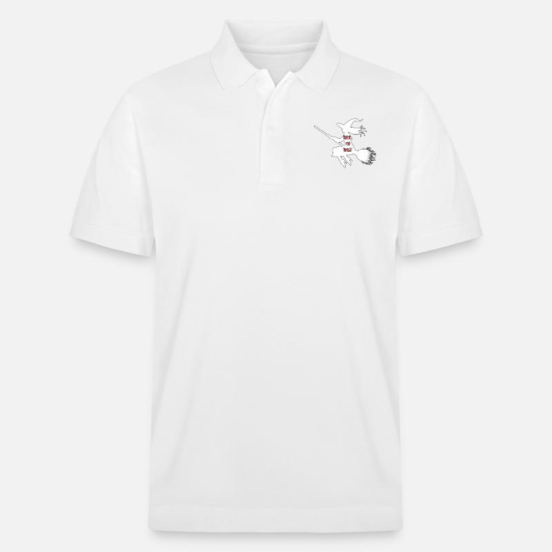 Süßes oder Saures Hexe - Stanley/Stella Unisex Bio-Poloshirt PREPSTER - Weiß