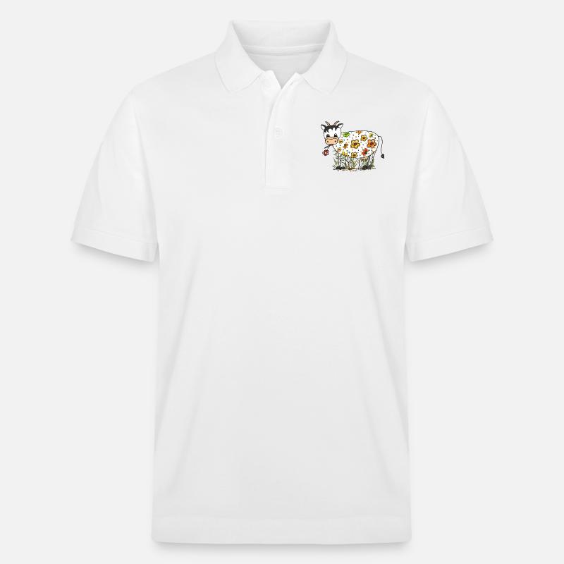 Kuh - Stanley/Stella Unisex Bio-Poloshirt PREPSTER - Weiß