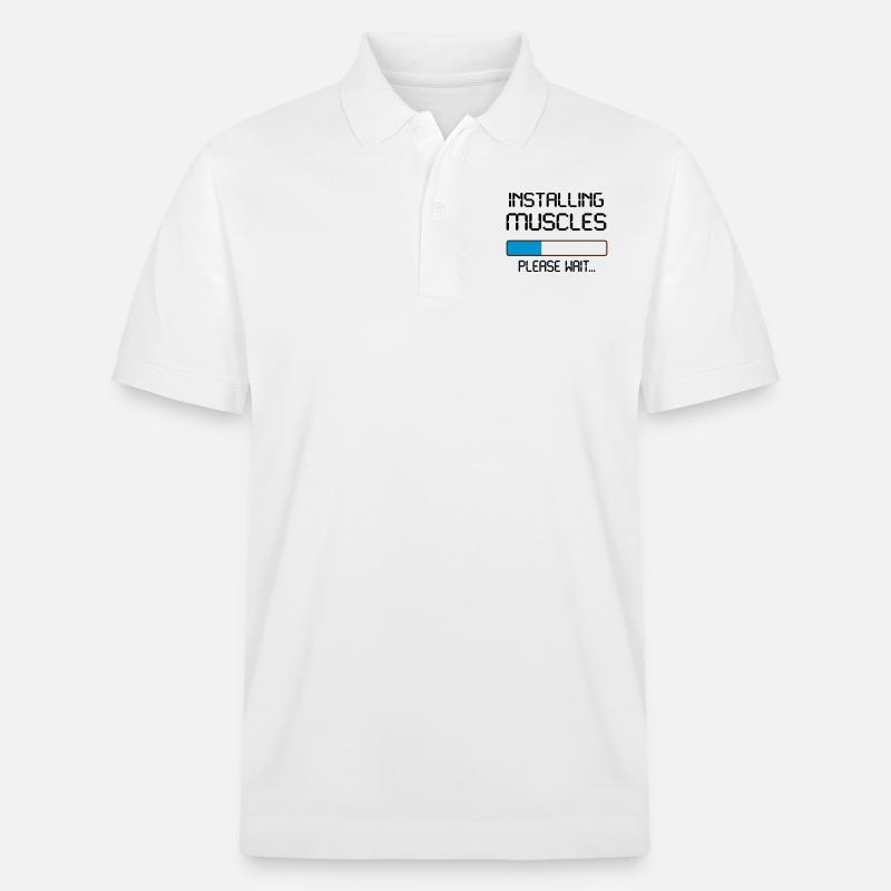installing muscles - Stanley/Stella Unisex Bio-Poloshirt PREPSTER - Weiß