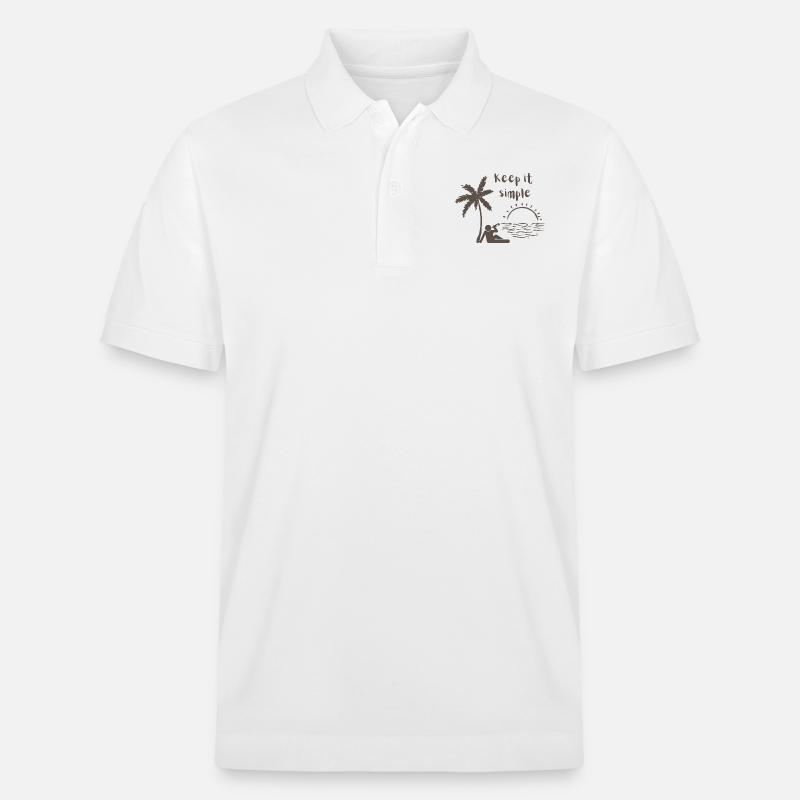 Keep it simple - Stanley/Stella Unisex Bio-Poloshirt PREPSTER - Weiß