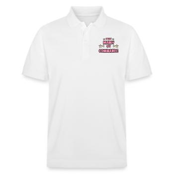 C'est mamy qui commande - Polo PREPSTER bio Stanley/Stella Unisexe - blanc - Devant - Roxy (174cm) & Andy (188cm)