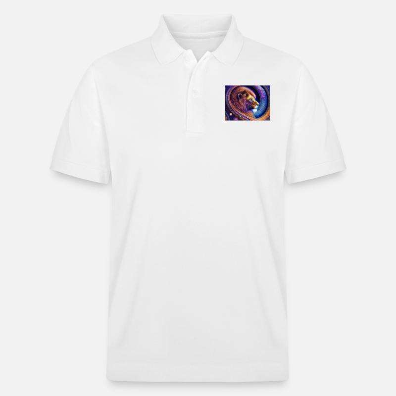 Löwe - Stanley/Stella Unisex Bio-Poloshirt PREPSTER - Weiß