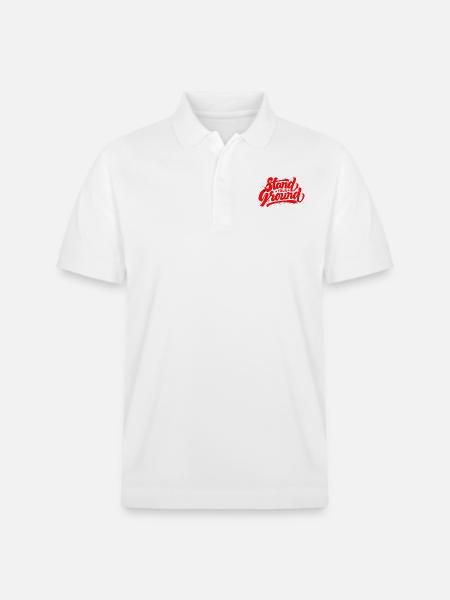 stand your ground - Stanley/Stella Unisex Organic Polo Shirt PREPSTER - white