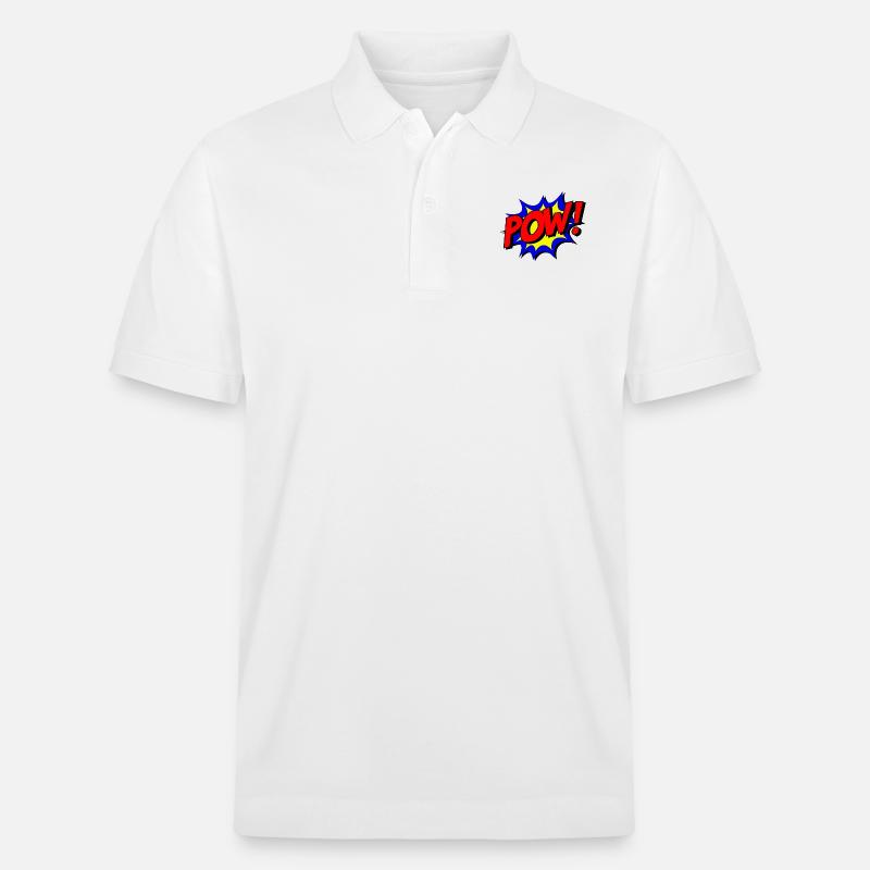 Pow! Punch. - Stanley/Stella Unisex Bio-Poloshirt PREPSTER - Weiß