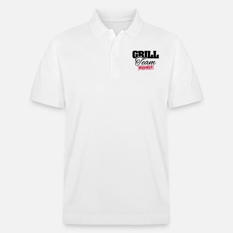 grill_team_member_su2 - Stanley/Stella Unisex Bio-Poloshirt PREPSTER - Weiß