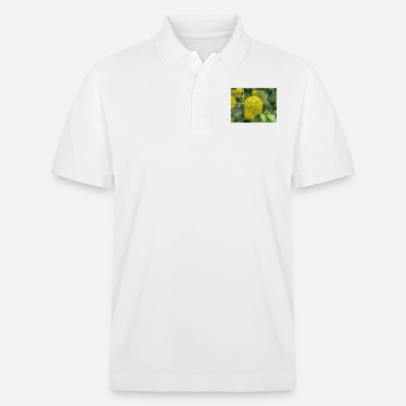 Persischer Efeu (Kolchischer Efeu) - Stanley/Stella Unisex Bio-Poloshirt PREPSTER - Weiß