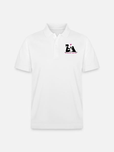 We belong together - Stanley/Stella Unisex Bio-Poloshirt PREPSTER - Weiß