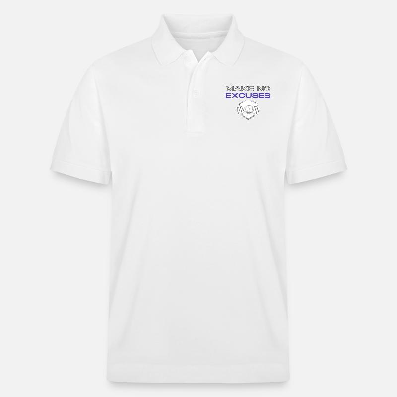 No Excuses 2 - Stanley/Stella Unisex Bio-Poloshirt PREPSTER - Weiß