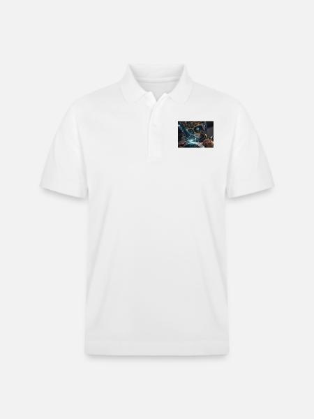 Synthese der Technologie-Zukunft - Stanley/Stella Unisex Bio-Poloshirt PREPSTER - Weiß