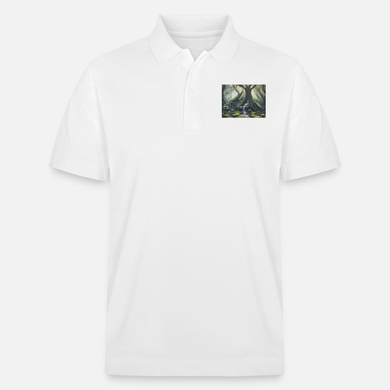Forêt enchantée - Polo PREPSTER bio Stanley/Stella Unisexe - blanc