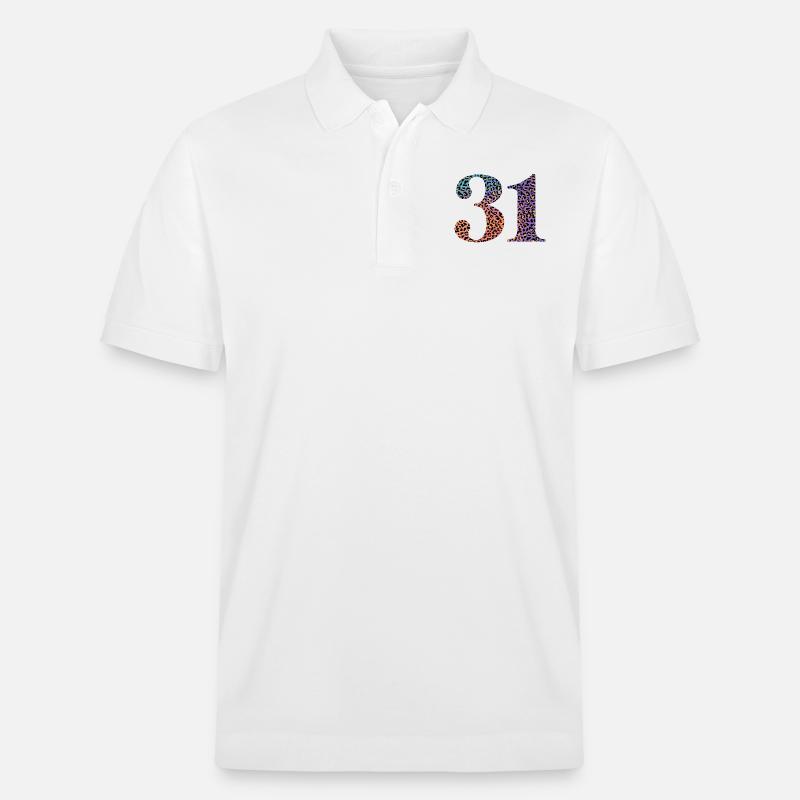 31e anniversaire léopard - Polo PREPSTER bio Stanley/Stella Unisexe - blanc