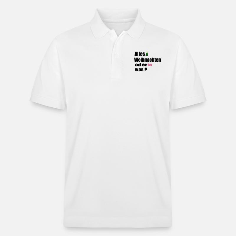 Alles Weihnachten oder was - Stanley/Stella Unisex Bio-Poloshirt PREPSTER - Weiß