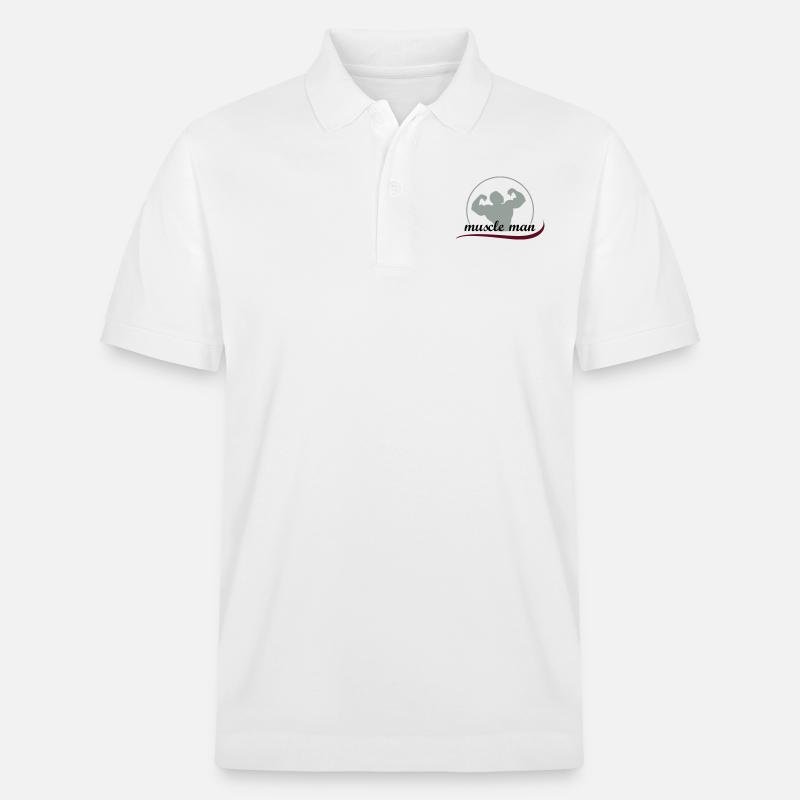 muscleman_3 - Stanley/Stella Unisex Bio-Poloshirt PREPSTER - Weiß