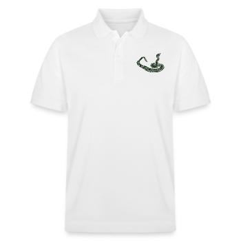 serpent à sonnette - Polo PREPSTER bio Stanley/Stella Unisexe - blanc - Devant - Roxy (174cm) & Andy (188cm)