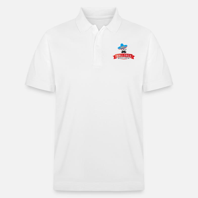 Mallorca - Stanley/Stella Unisex Bio-Poloshirt PREPSTER - Weiß