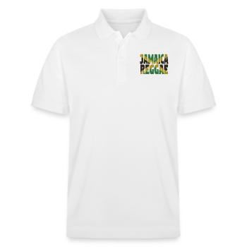 Reggae jamaïcain - Polo PREPSTER bio Stanley/Stella Unisexe - blanc - Devant - Roxy (174cm) & Andy (188cm)