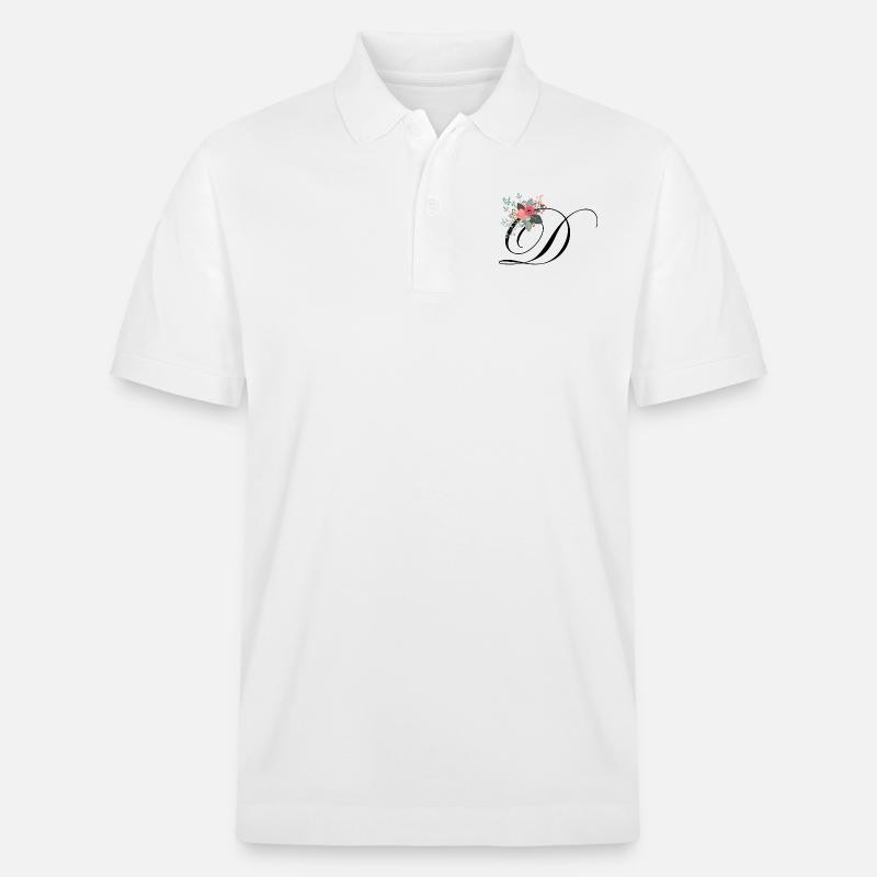Lettre d fleuris - Polo PREPSTER bio Stanley/Stella Unisexe - blanc
