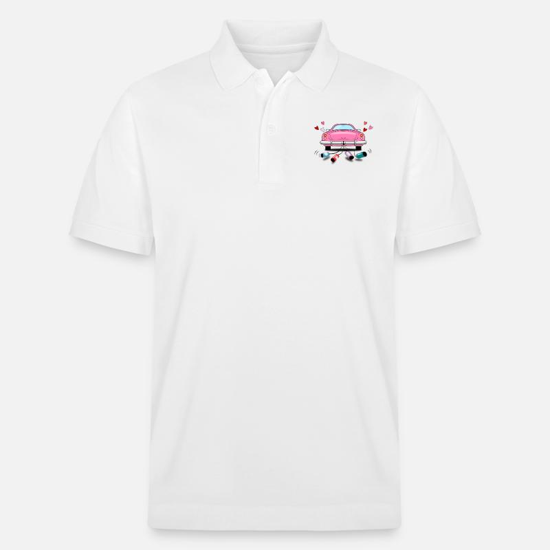 Mariage Voiture Rose Mariage - Polo PREPSTER bio Stanley/Stella Unisexe - blanc