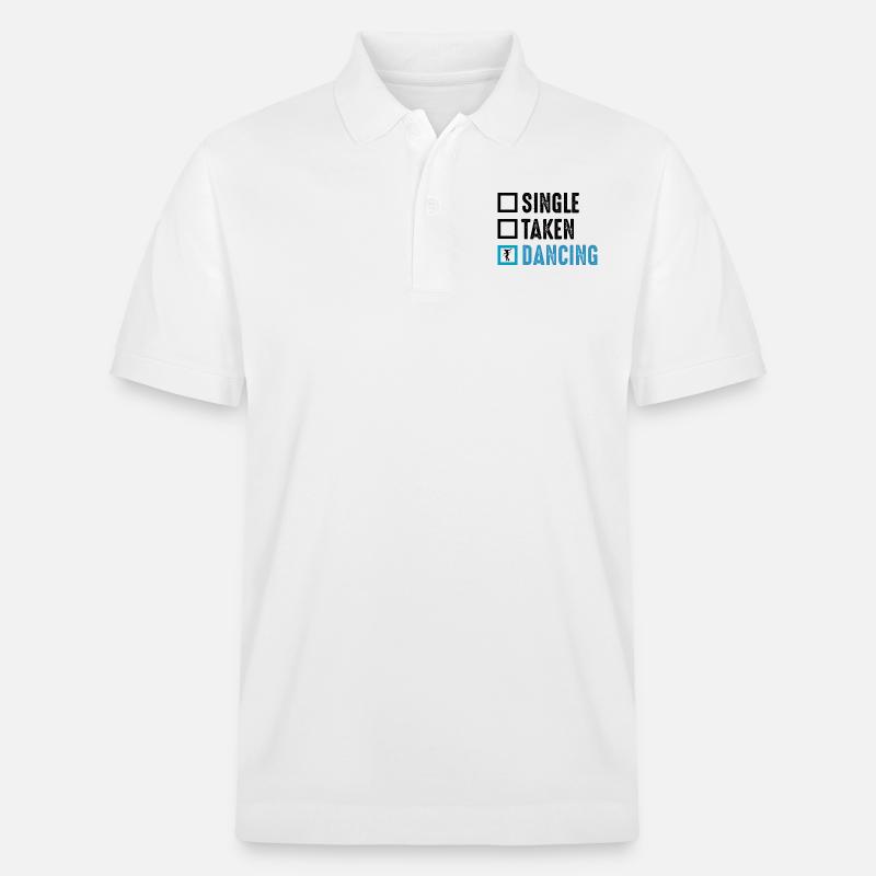 Dancing Dance Music - Stanley/Stella Unisex Bio-Poloshirt PREPSTER - Weiß