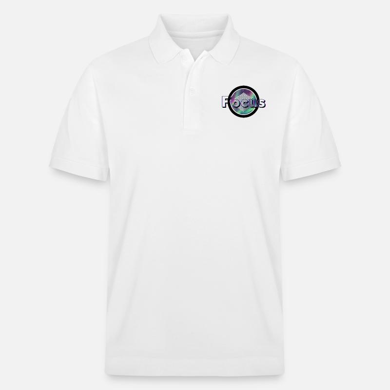 Schwerpunkt - Geometrisches Sehen - Stanley/Stella Unisex Bio-Poloshirt PREPSTER - Weiß