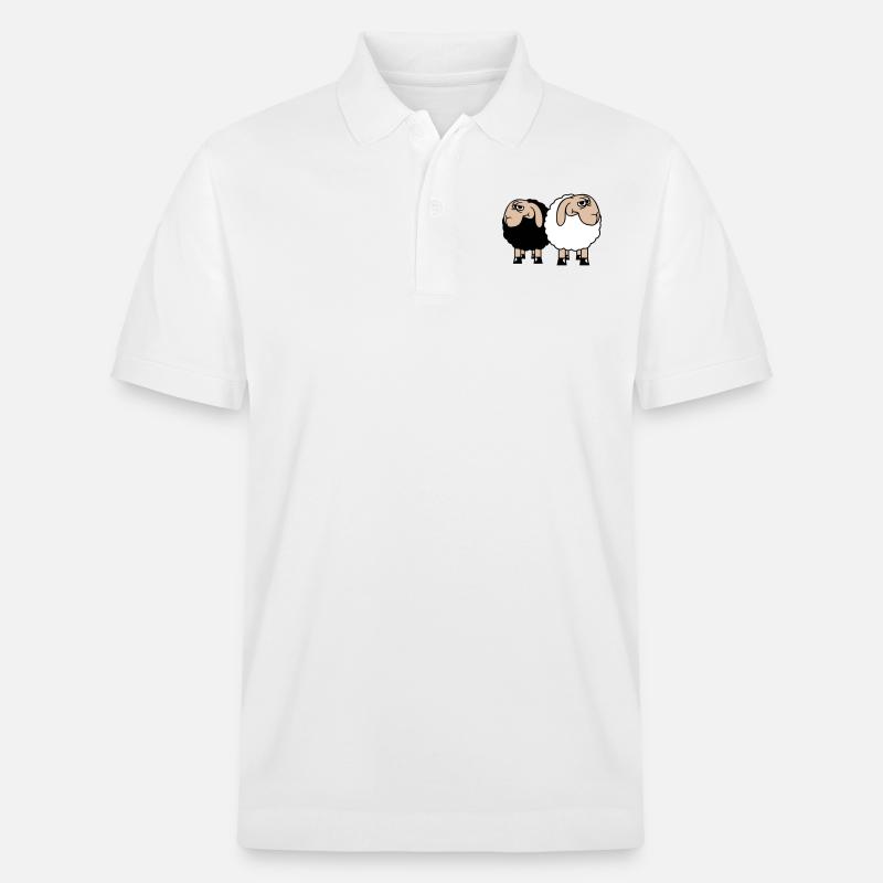 2 Équipe d’amis offensés sceptiques - Polo PREPSTER bio Stanley/Stella Unisexe - blanc