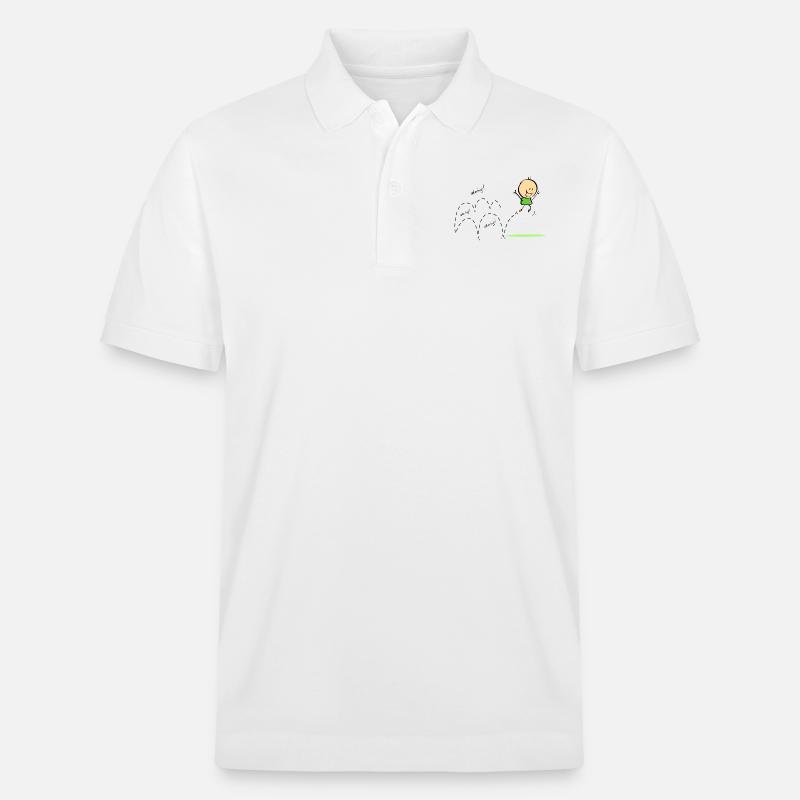 Frühling - Stanley/Stella Unisex Bio-Poloshirt PREPSTER - Weiß