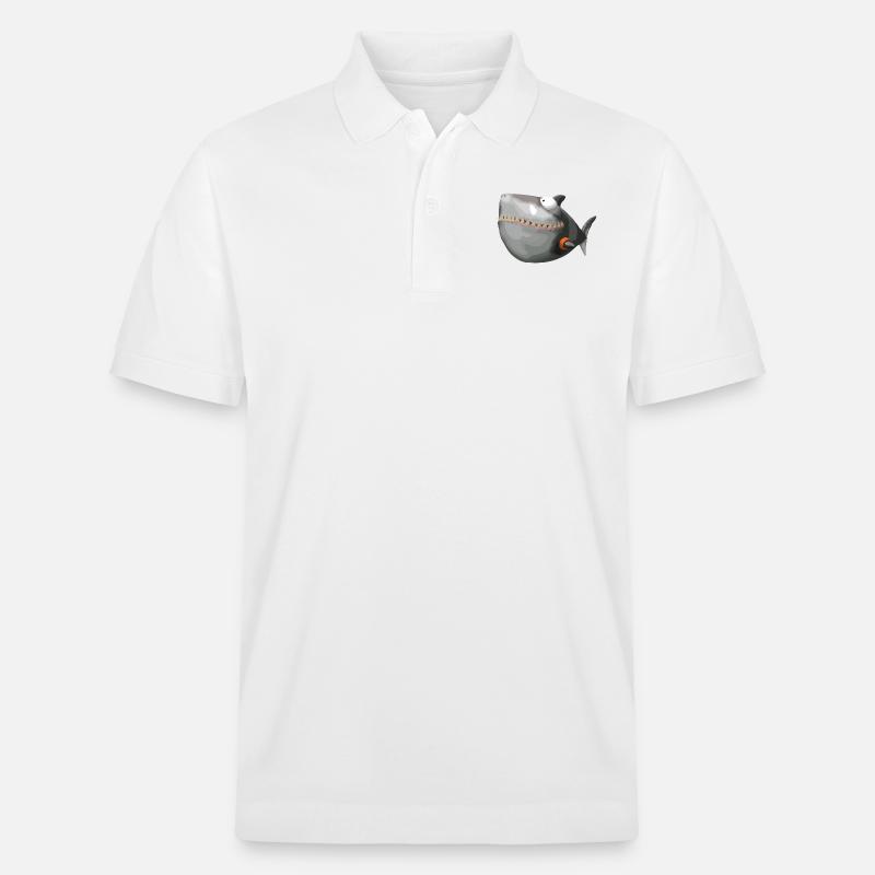 SharkMops - Stanley/Stella Unisex Bio-Poloshirt PREPSTER - Weiß