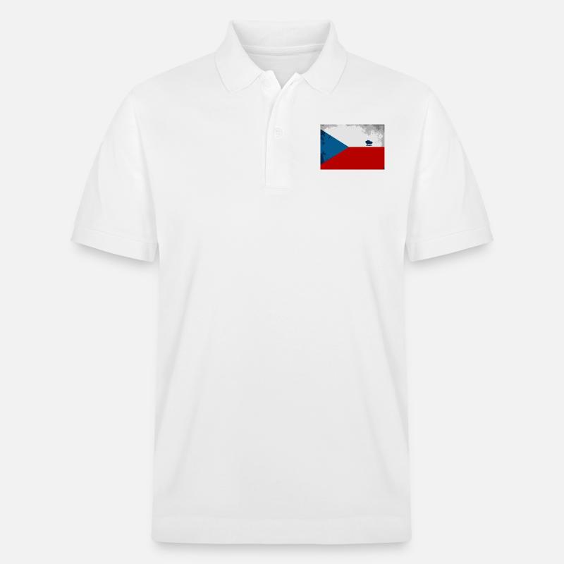 Tschechien - Stanley/Stella Unisex Bio-Poloshirt PREPSTER - Weiß