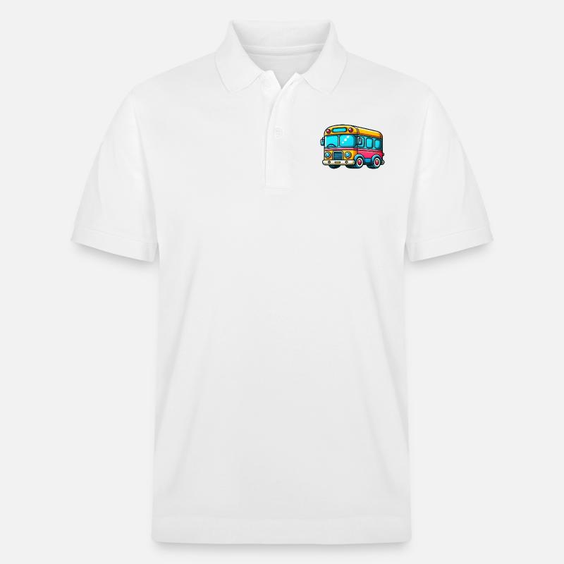 Bande dessinée de bus - Polo PREPSTER bio Stanley/Stella Unisexe - blanc