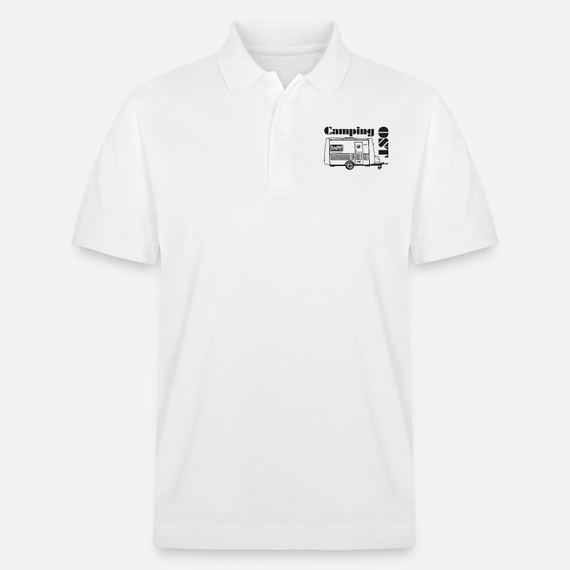DDR Wohnwagen Intercamp - Stanley/Stella Unisex Bio-Poloshirt PREPSTER - Weiß