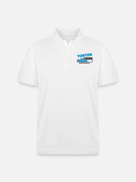 tonton en cours - Polo PREPSTER bio Stanley/Stella Unisexe - blanc