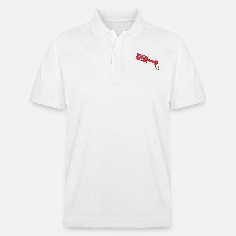 Spank Me Paddle - Stanley/Stella Unisex Bio-Poloshirt PREPSTER - Weiß