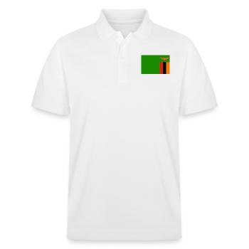 Zambie Flagg - Polo PREPSTER bio Stanley/Stella Unisexe - blanc - Devant - Roxy (174cm) & Andy (188cm)