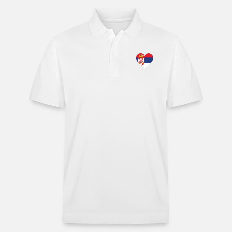 Flalgge serbe - Polo PREPSTER bio Stanley/Stella Unisexe - blanc