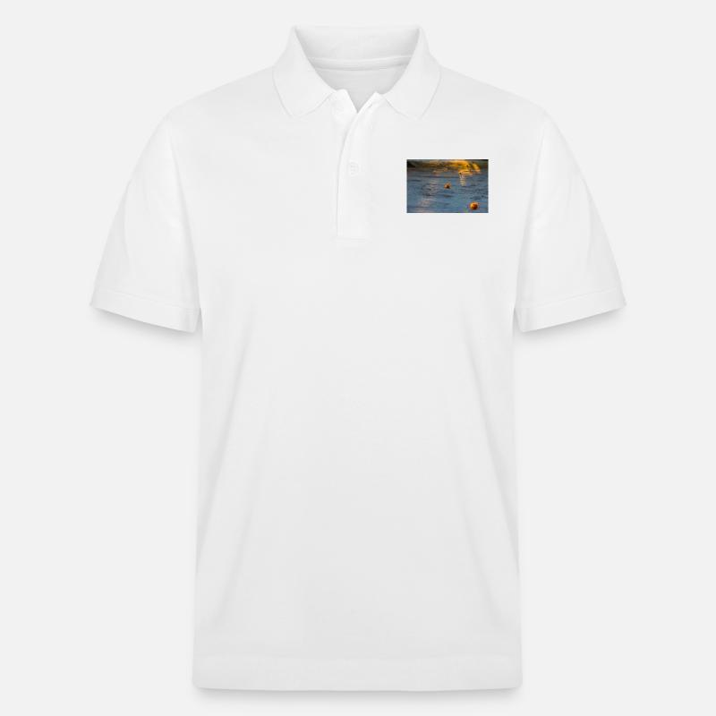 Blumen - Stanley/Stella Unisex Bio-Poloshirt PREPSTER - Weiß