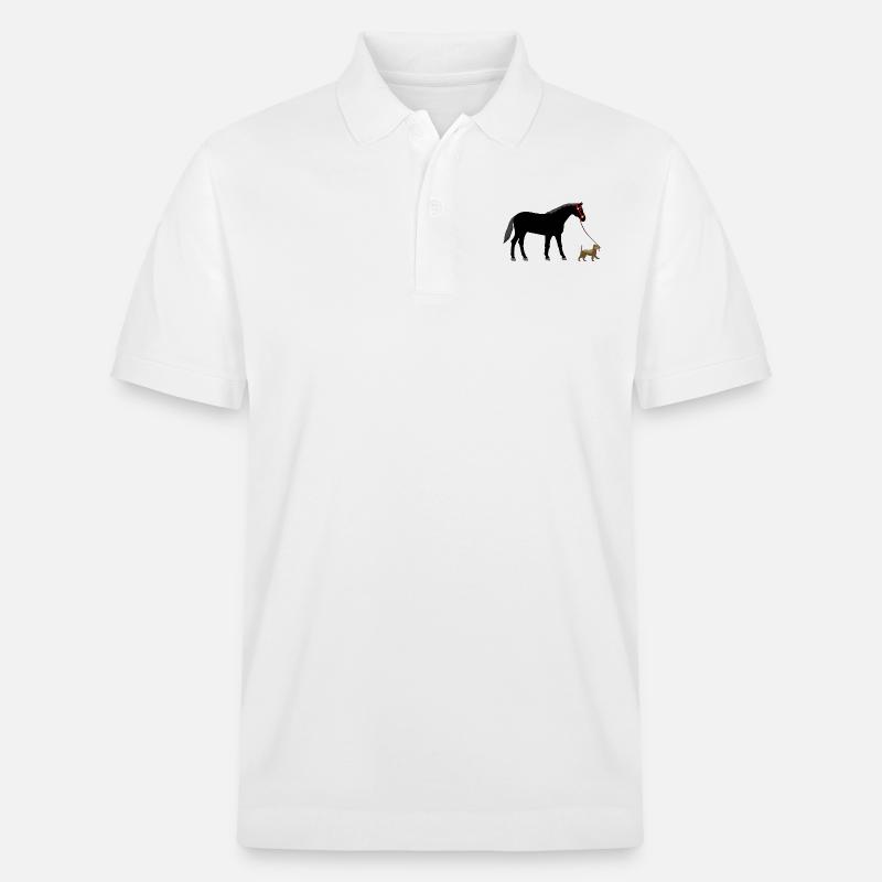 chiens et chevaux - Polo PREPSTER bio Stanley/Stella Unisexe - blanc