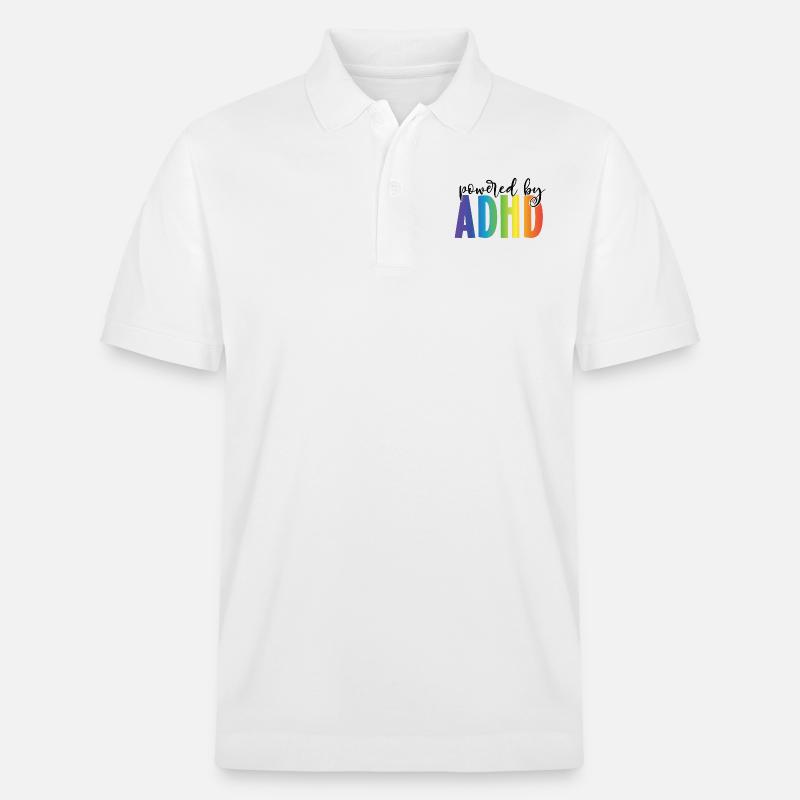 PoweredByADHS - Stanley/Stella Unisex Bio-Poloshirt PREPSTER - Weiß
