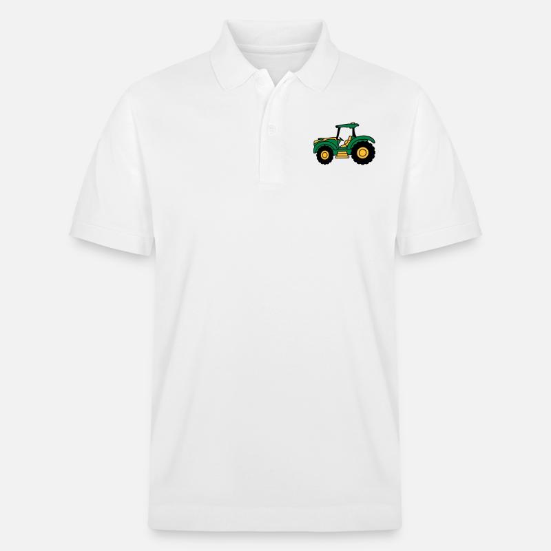 Conduite de tracteur agricole - Polo PREPSTER bio Stanley/Stella Unisexe - blanc