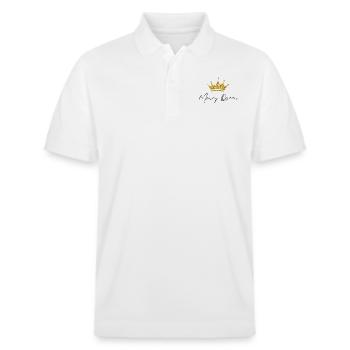 Reine de l’argent - Polo PREPSTER bio Stanley/Stella Unisexe - blanc - Devant - Roxy (174cm) & Andy (188cm)