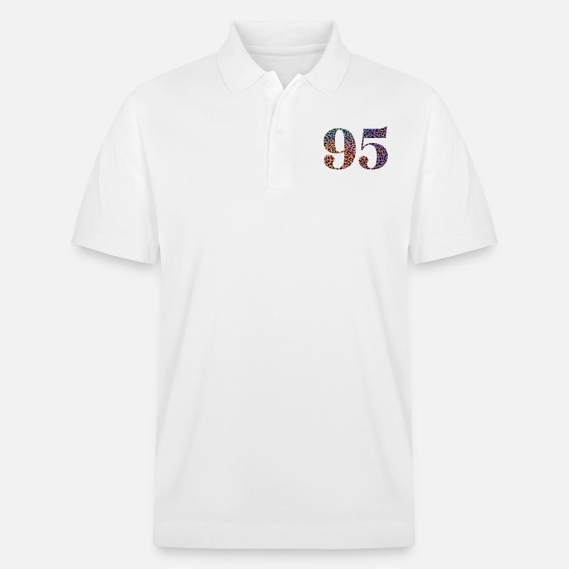 95e anniversaire léopard - Polo PREPSTER bio Stanley/Stella Unisexe - blanc