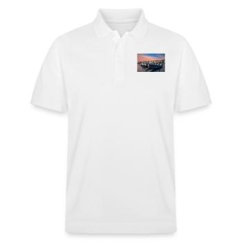 Gondolas on the Grand Canal - Stanley/Stella Unisex Organic Polo Shirt PREPSTER - white - Front - Roxy (174cm) & Andy (188cm)