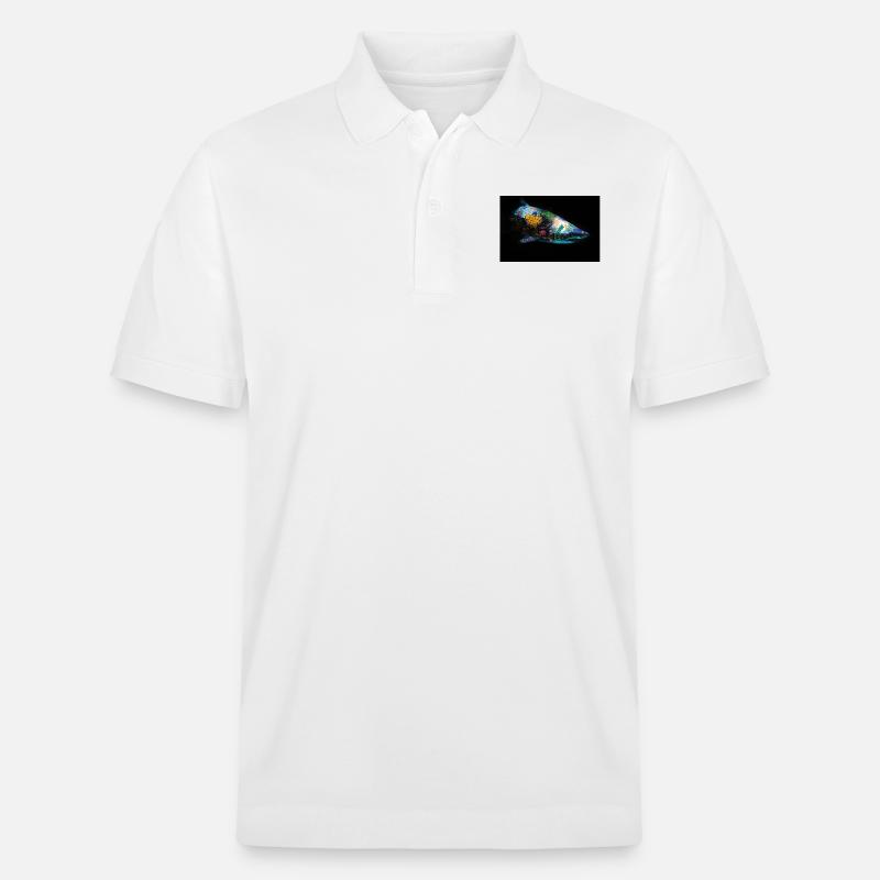 Graffiti Requin von Blach® - Stanley/Stella Unisex Bio-Poloshirt PREPSTER - Weiß