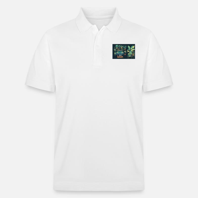 Plant lover - Stanley/Stella Unisex Bio-Poloshirt PREPSTER - Weiß