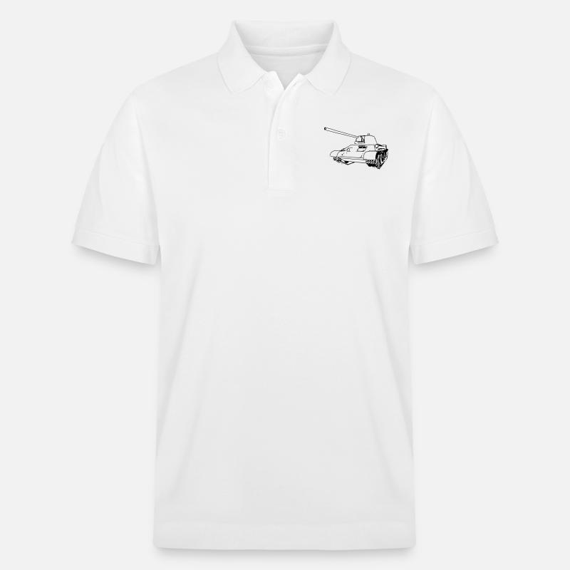 T-34 - Stanley/Stella Unisex Bio-Poloshirt PREPSTER - Weiß