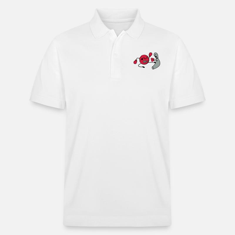 Kickboxen Bowling - Stanley/Stella Unisex Bio-Poloshirt PREPSTER - Weiß